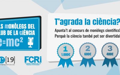 L’FCRi impulsa un concurs de monòlegs de ciència en català en el marc de la Setmana de la Ciència 2019