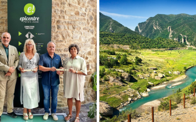 El Geoparc Orígens i el Consell Comarcal del Pallars Jussà han rebut avui el distintiu “Ruta Joan Oró. L’origen de la vida”, lliurat per la Fundació Catalana per a la Recerca i la Innovació