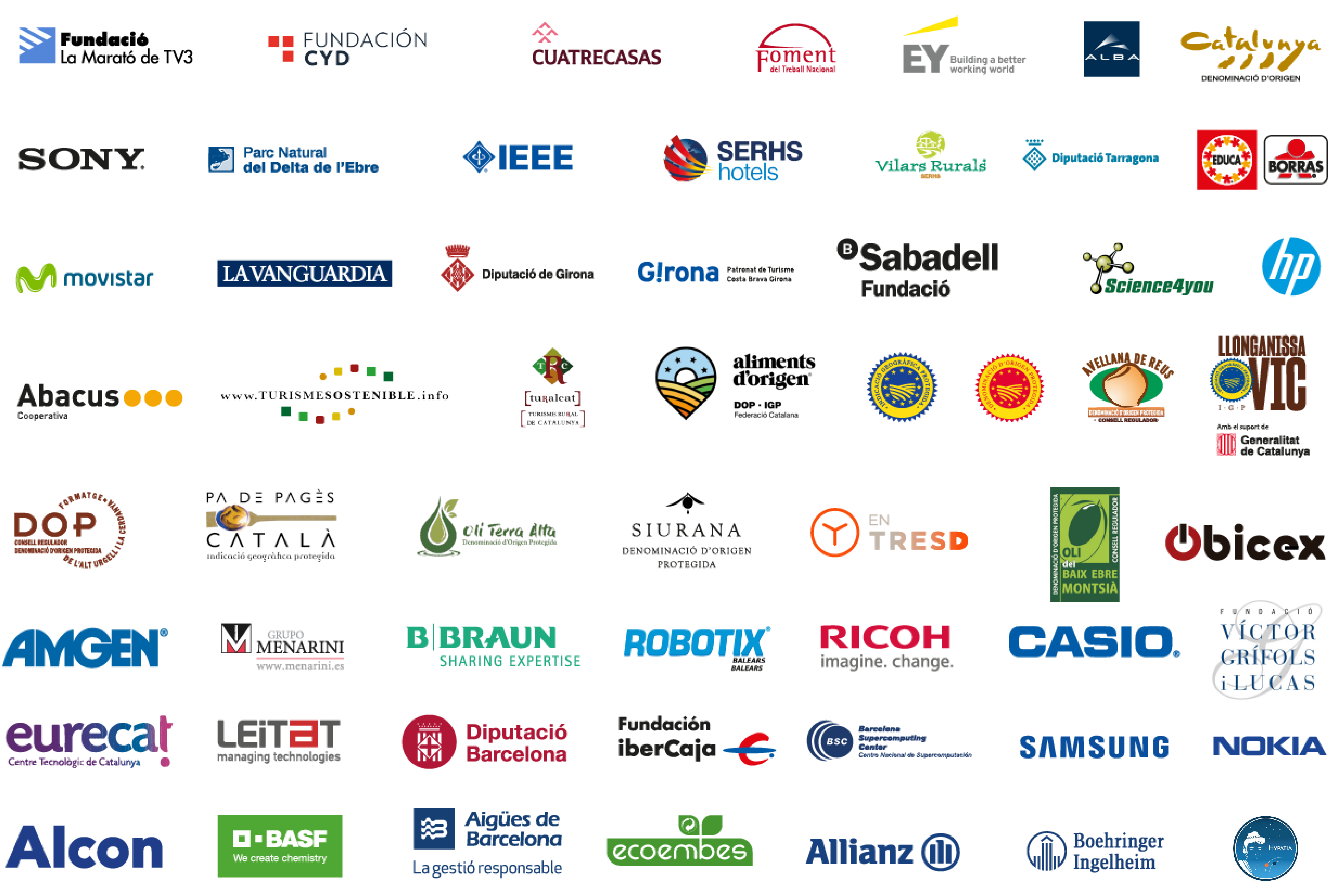 empreses-entitats3 conjunt de logotips d'empreses i universitats col·laboradores